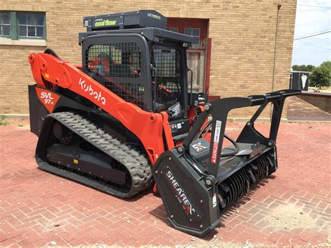 kubota skid steer with mulching head|kubota skid steer mulcher attachment.